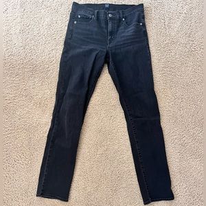 Gap Denim Black Classic Straight Jeans